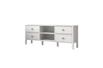 Olyros Tv-bänk 160 cm - Natur/Vit - Möbler - TV- & Mediamöbler - TV bänk & mediabänk