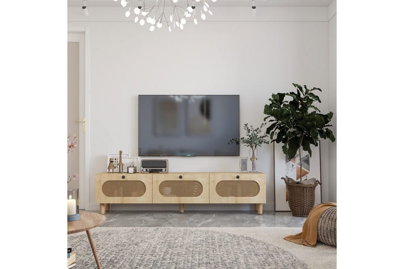 Ossin Tv-bänk 180 cm - Ek - Möbler - TV- & Mediamöbler - TV bänk & mediabänk