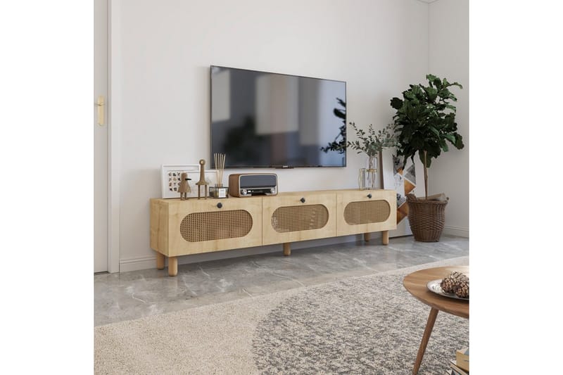 Ossin Tv-bänk 180 cm - Ek - Möbler - TV- & Mediamöbler - TV bänk & mediabänk