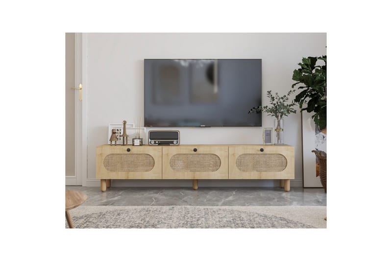 Ossin Tv-bänk 180 cm - Ek - Möbler - TV- & Mediamöbler - TV bänk & mediabänk