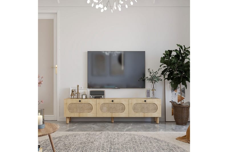 Ossin Tv-bänk 180 cm - Ek - Möbler - TV- & Mediamöbler - TV bänk & mediabänk