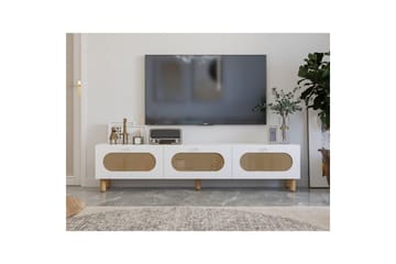 Ossin Tv-bänk 180 cm - Vit - Möbler - TV- & Mediamöbler - TV bänk & mediabänk