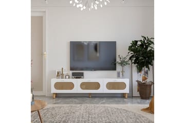 Ossin Tv-bänk 180 cm - Vit - Möbler - TV- & Mediamöbler - TV bänk & mediabänk
