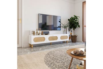 Ossin Tv-bänk 180 cm - Vit - Möbler - TV- & Mediamöbler - TV bänk & mediabänk