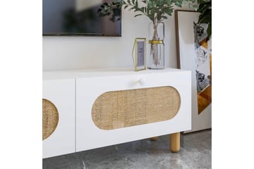 Ossin Tv-bänk 180 cm - Vit - Möbler - TV- & Mediamöbler - TV bänk & mediabänk