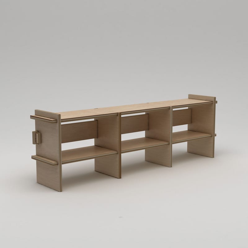 Ropira TV-bänk 220 cm, Naturträ