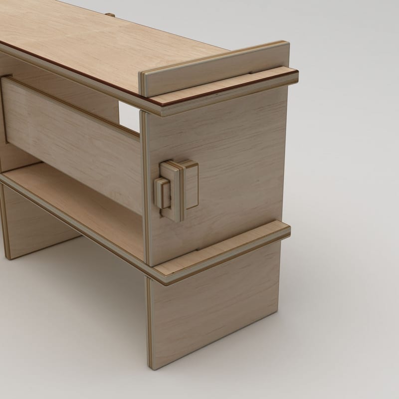 Ropira TV-bänk 220 cm - Naturträ - Möbler - TV- & Mediamöbler - Mediastativ & väggfäste - Tv-stativ & Tv-väggfäste