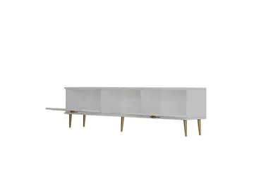 Safiya Tv-bänk 150 cm - Vit/Guld - Möbler - TV- & Mediamöbler - TV bänk & mediabänk