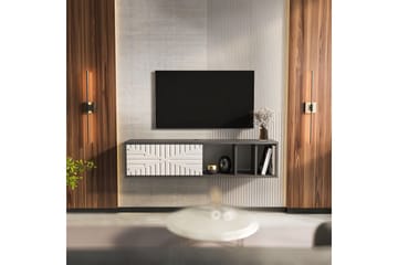 Saller Tv-bänk 140 cm - Antracit/Vit - Möbler - TV- & Mediamöbler - TV bänk & mediabänk
