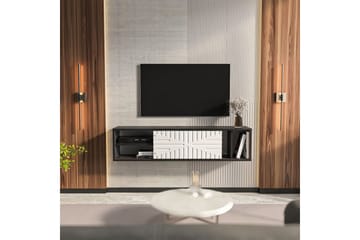 Saller Tv-bänk 140 cm - Svart/Vit - Möbler - TV- & Mediamöbler - TV bänk & mediabänk