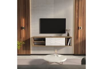 Saller Tv-bänk 140 cm - Valnöt/Vit - Möbler - TV- & Mediamöbler - TV bänk & mediabänk