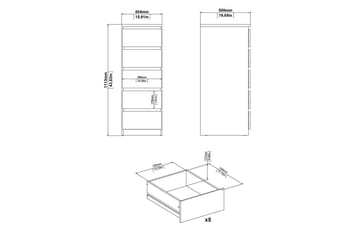 Salomns Byrå 111,3 cm - Svart - Förvaring - Förvaringsmöbler - Byrå