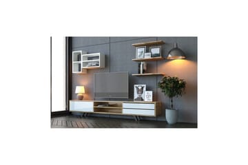 Seyra Tv-stativ 45 cm - Vit/Ek - Möbler - TV- & Mediamöbler - TV-möbelset