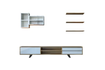 Seyra Tv-stativ 45 cm - Vit/Ek - Möbler - TV- & Mediamöbler - TV-möbelset