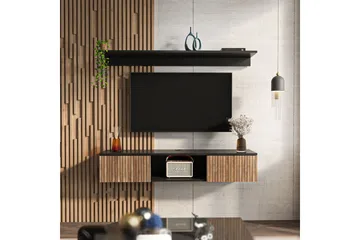 Sovric Tv-bänk 140 cm - Natur/Svart - Möbler - TV- & Mediamöbler - TV bänk & mediabänk