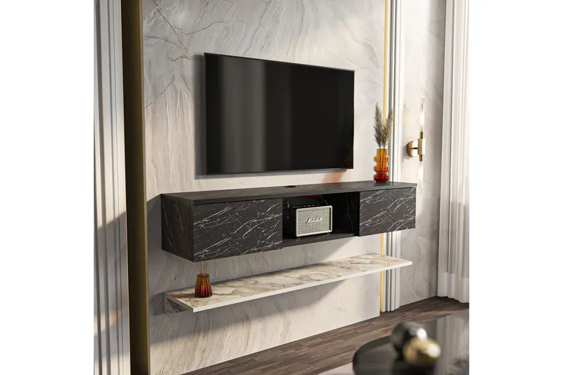 Sovric Tv-bänk 140 cm - Vit - Möbler - TV- & Mediamöbler - TV bänk & mediabänk