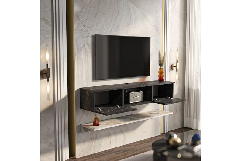 Sovric Tv-bänk 140 cm - Vit - Möbler - TV- & Mediamöbler - TV bänk & mediabänk