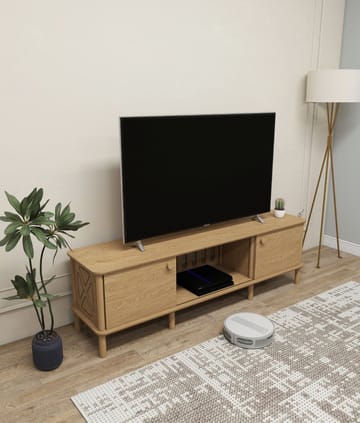 Sunira TV-bänk 160 cm med Förvaring i Ek - Brun - Möbler - TV- & Mediamöbler - TV bänk & mediabänk