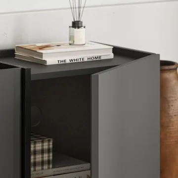 Sylvenn TV-bänk 180 cm - Antracit och svart - Möbler - TV- & Mediamöbler - Mediastativ & väggfäste - Tv-stativ & Tv-väggfäste