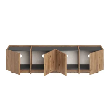 Sylvenn TV-bänk 180 cm - Atlantic Pine och Anthracite - Möbler - TV- & Mediamöbler - Mediastativ & väggfäste - Tv-stativ & Tv-väggfäste