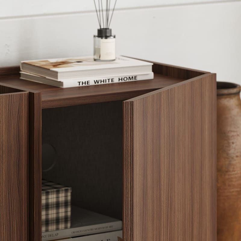Sylvenn TV-bänk 180 cm med Förvaring - Milano Walnut - Möbler - TV- & Mediamöbler - Mediastativ & väggfäste - Tv-stativ & Tv-väggfäste
