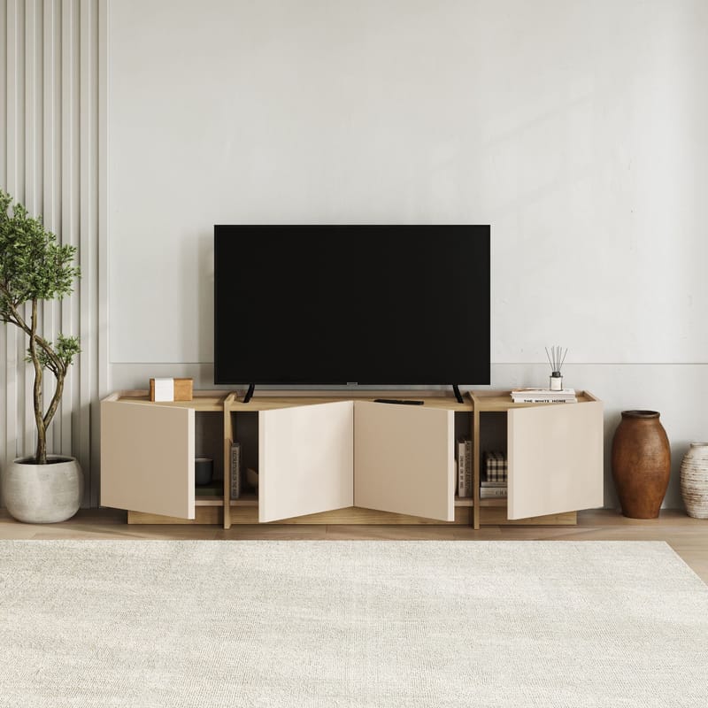 Sylvenn Tv-bänk 180 cm - Safir Ek - Möbler - TV- & Mediamöbler - Mediastativ & väggfäste - Tv-stativ & Tv-väggfäste