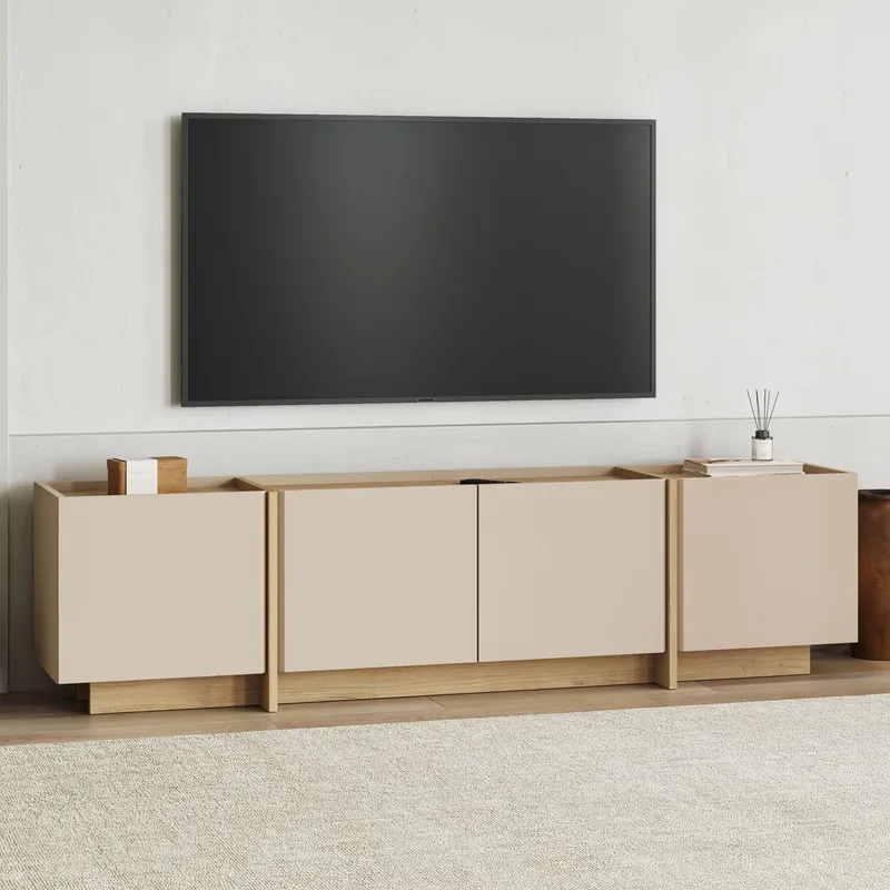 Sylvenn Tv-bänk 180 cm - Safir Ek - Möbler - TV- & Mediamöbler - Mediastativ & väggfäste - Tv-stativ & Tv-väggfäste
