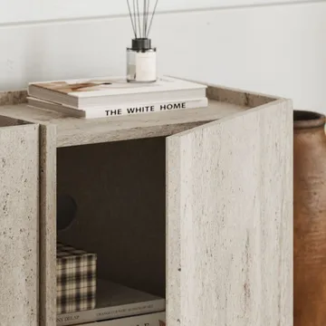 Sylvenn TV-bänk 180 cm - Travertin - Möbler - TV- & Mediamöbler - Mediastativ & väggfäste - Tv-stativ & Tv-väggfäste