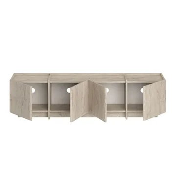 Sylvenn TV och Mediabänk 180 cm med Förvaring i Trä - Beige - Möbler - TV- & Mediamöbler - TV bänk & mediabänk