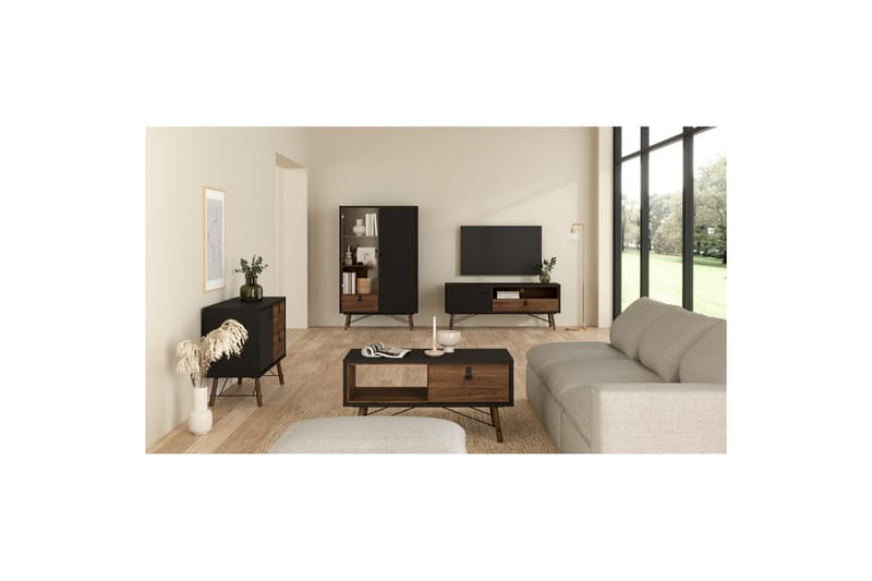 Tadami Tv-stativ 60 cm - Askgrå - Möbler - TV- & Mediamöbler - Mediastativ & väggfäste - Tv-stativ & Tv-väggfäste