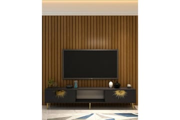 Tari Tv-bänk 150 cm - Antracit/Guld - Möbler - TV- & Mediamöbler - TV bänk & mediabänk
