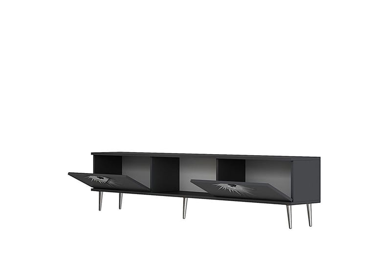 Tari Tv-bänk 150 cm - Antracit/Silver - Möbler - TV- & Mediamöbler - TV bänk & mediabänk