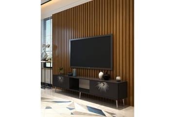 Tari Tv-bänk 150 cm - Antracit/Silver - Möbler - TV- & Mediamöbler - TV bänk & mediabänk