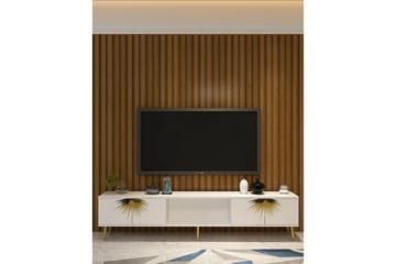 Tari Tv-bänk 150 cm - Vit/Guld - Möbler - TV- & Mediamöbler - TV bänk & mediabänk