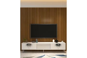 Tari Tv-bänk 150 cm - Vit/Silver - Möbler - TV- & Mediamöbler - TV bänk & mediabänk