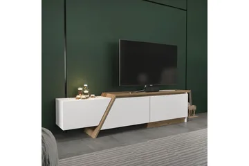 Tavros Golvstående Tv-bänk 180 cm med Förvaring i Valnöt - Vit - Möbler - TV- & Mediamöbler - TV bänk & mediabänk