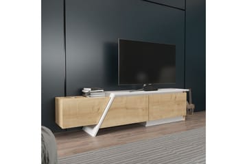 Tavros Tv-bänk 180 cm - Ek/Vit - Möbler - TV- & Mediamöbler - TV bänk & mediabänk