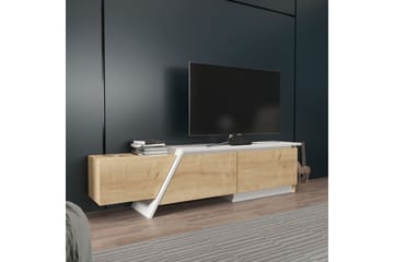 Tavros Tv-bänk 180 cm - Ek/Vit - Möbler - TV- & Mediamöbler - TV bänk & mediabänk