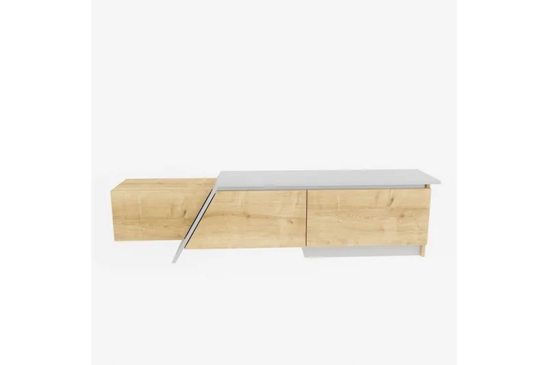 Tavros Tv-bänk 180 cm, Ek/Vit