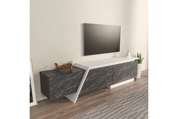 Tavros Tv-bänk 180 cm - Grå/Vit - Möbler - TV- & Mediamöbler - TV bänk & mediabänk