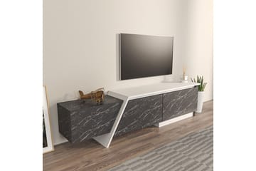 Tavros Tv-bänk 180 cm - Grå/Vit - Möbler - TV- & Mediamöbler - TV bänk & mediabänk