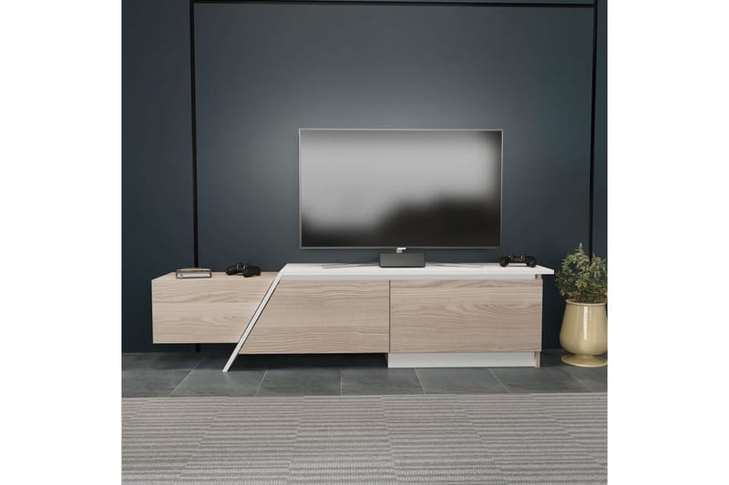 Tavros Tv-bänk 180 cm - Röd/Vit - Möbler - TV- & Mediamöbler - TV bänk & mediabänk