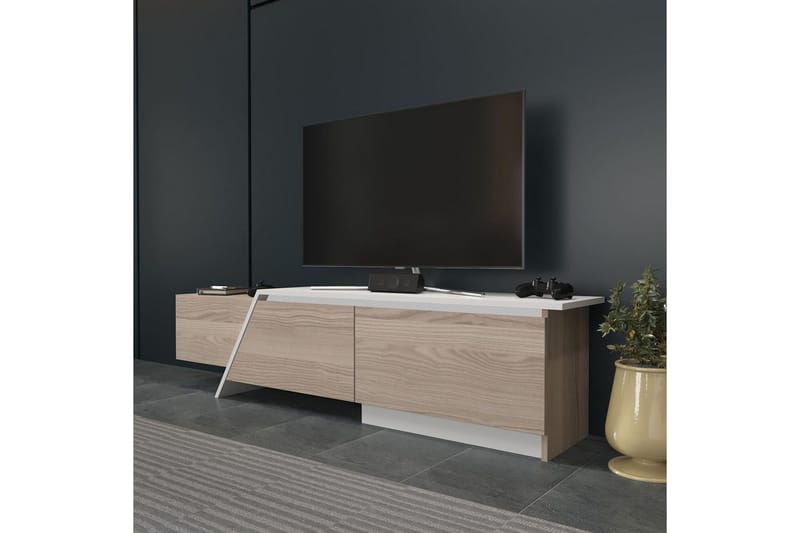 Tavros Tv-bänk 180 cm - Röd/Vit - Möbler - TV- & Mediamöbler - TV bänk & mediabänk