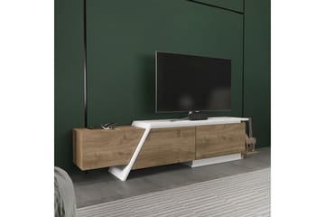 Tavros Tv-bänk 180 cm - Valnöt/Vit - Möbler - TV- & Mediamöbler - TV bänk & mediabänk