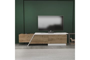 Tavros Tv-bänk 180 cm - Valnöt/Vit - Möbler - TV- & Mediamöbler - TV bänk & mediabänk