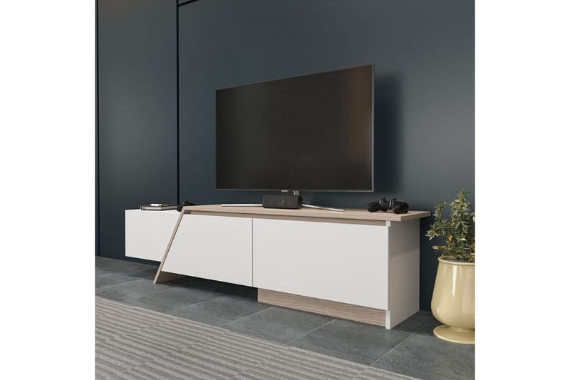 Tavros Tv-bänk 180 cm - Vit - Möbler - TV- & Mediamöbler - TV bänk & mediabänk