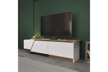 Tavros Tv-bänk 180 cm - Vit/Valnöt - Möbler - TV- & Mediamöbler - TV bänk & mediabänk