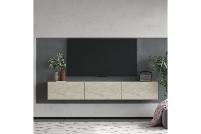 Taybah Tv-bänk 180 cm - Travertine - Möbler - TV- & Mediamöbler - TV bänk & mediabänk