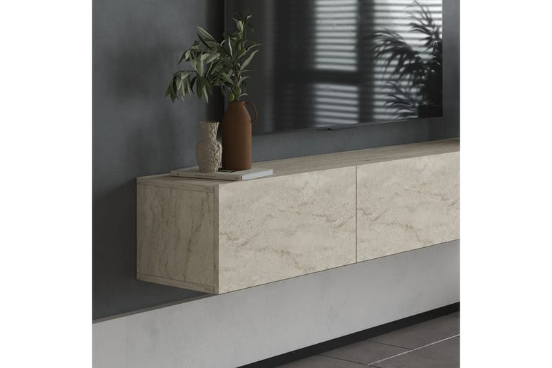 Taybah Tv-bänk 180 cm - Travertine - Möbler - TV- & Mediamöbler - TV bänk & mediabänk