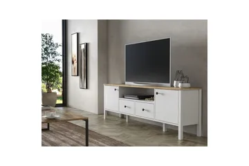 Thynor Tv-bänk 180 cm - Vit - Möbler - TV- & Mediamöbler - TV bänk & mediabänk